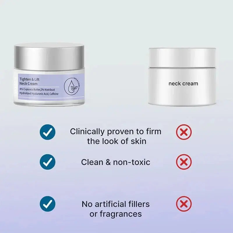 Anti-Aging Neck Firming Cream - Reduces Wrinkles, Lifts & Shapes