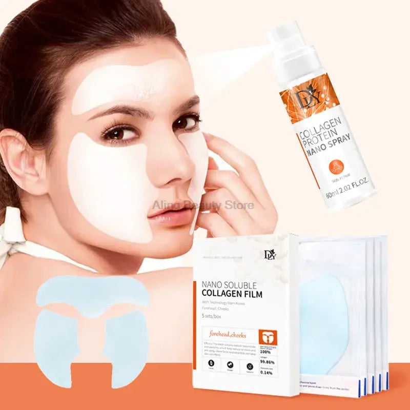 Nano Collagen Protein Face Mask & Serum Set - Wrinkle Repair, Brightening Skin Care
