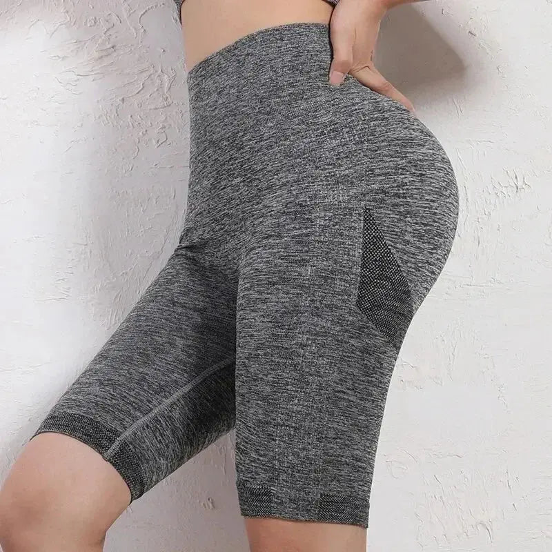 Women's High Waist Yoga Shorts - Tummy Control, Butt Lifting Gym Compression Pants - VigorGear